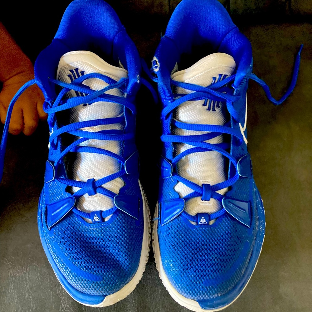 Blue Kyrie size 9.5 sneakers
